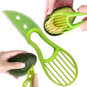 Multifunctional 3 in 1 Avocado Slicer, 1 Count/2 Counts Fruit & Vegetable Peeler, Portable Fruit & Vegetable Cutter, Kitchen Utensils & Gadgets
