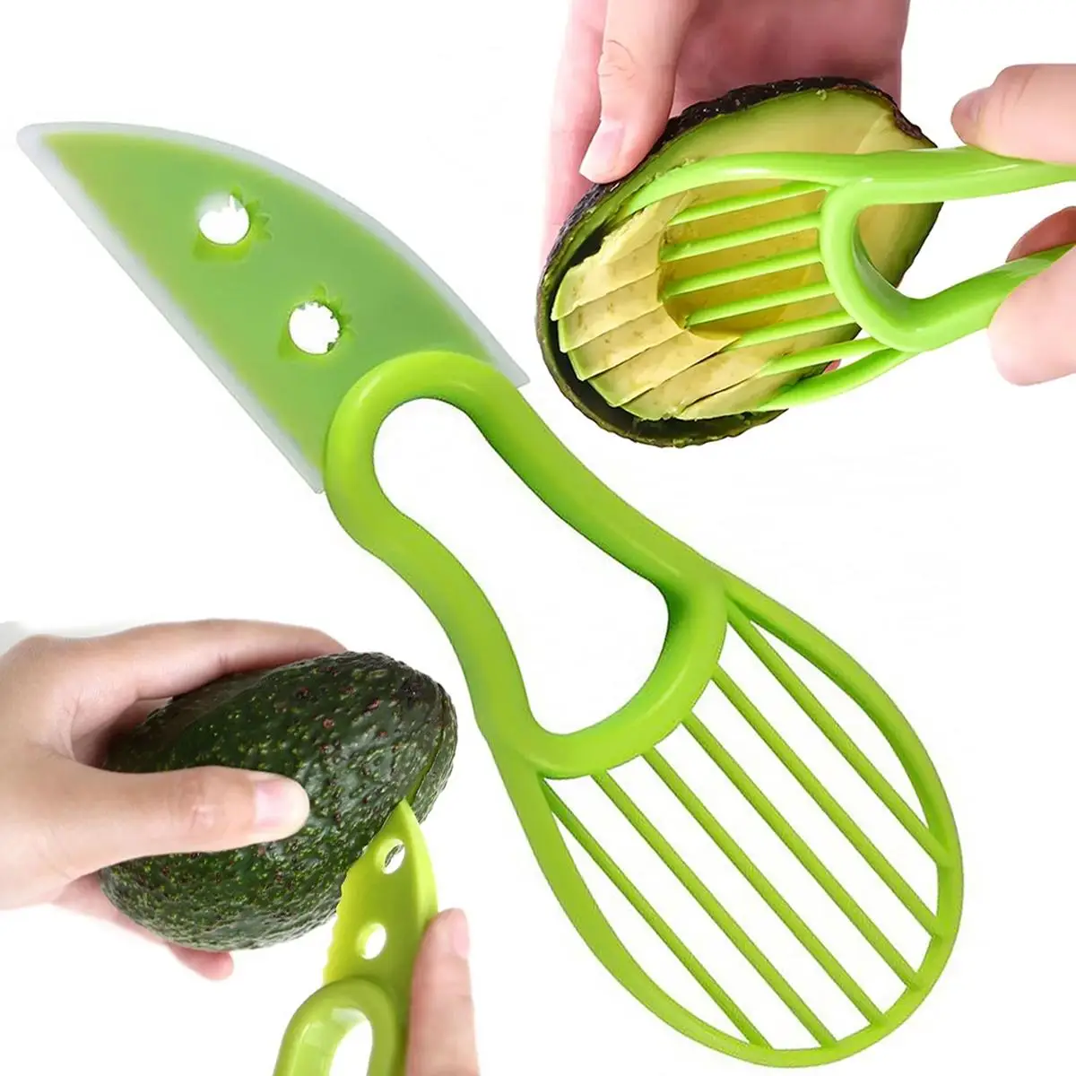 Multifunctional 3 in 1 Avocado Slicer, 1 Count/2 Counts Fruit & Vegetable Peeler, Portable Fruit & Vegetable Cutter, Kitchen Utensils & Gadgets