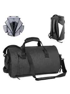45L Expandable Travel Garment Organizer Bag with Backpack Straps, 5-in-1 Weekend Luggage, Unisex Design for Short Trips and Daily Use