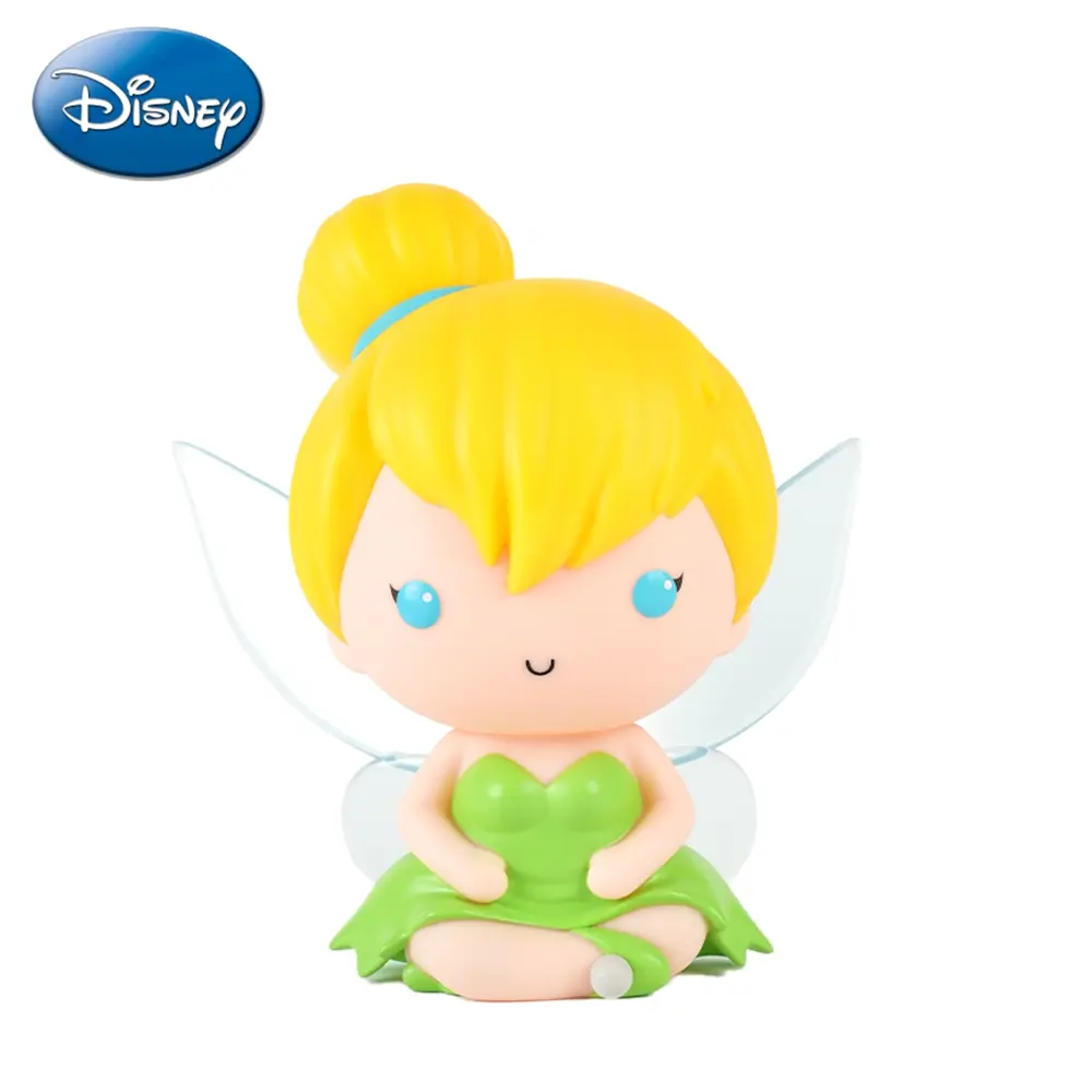 1pc Disney Tinker Bell Money Bank Cartoon Style Cute Decorative Character PVC Coin Bank Anime Money Box Accessory Collectible Decoration Ornaments Festival Birthday Gift for Family Friends