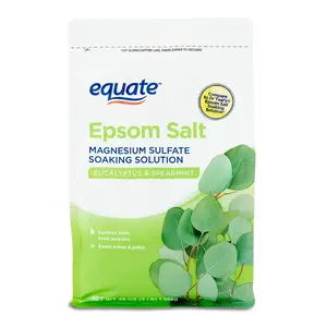 Equate Epsom Salt Bath Soak Eucalyptus & Spearmint 3 lb Relaxing Foot & Body Soak for Tired Feet & Muscles Promotes Relaxation & Stress Relief