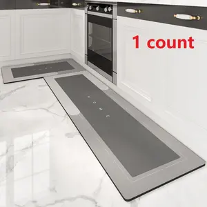 Colorblock Kitchen Mat, 1 Count Non Slip Kitchen Rug, Water Absorbent Kitchen Floor Mat, Home Decor Comfort Runner Rug, Non Slip Rugs