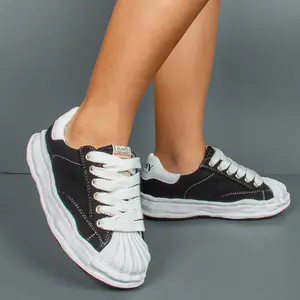 GOGD MMY 2026 Classic Low-Top Canvas Sneakers Dissolve Rubber Sole Patchwork Design Non-Slip Lightweight Unisex Men Women Designer Casual Trainer Walking Board Sports Shoes All Season Footwear