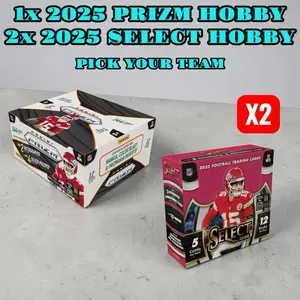 ** PICK YOUR TEAM ** 1x 2025 PRIZM HOBBY 2x 2025 SELECT HOBBY - 3 BOX BREAK