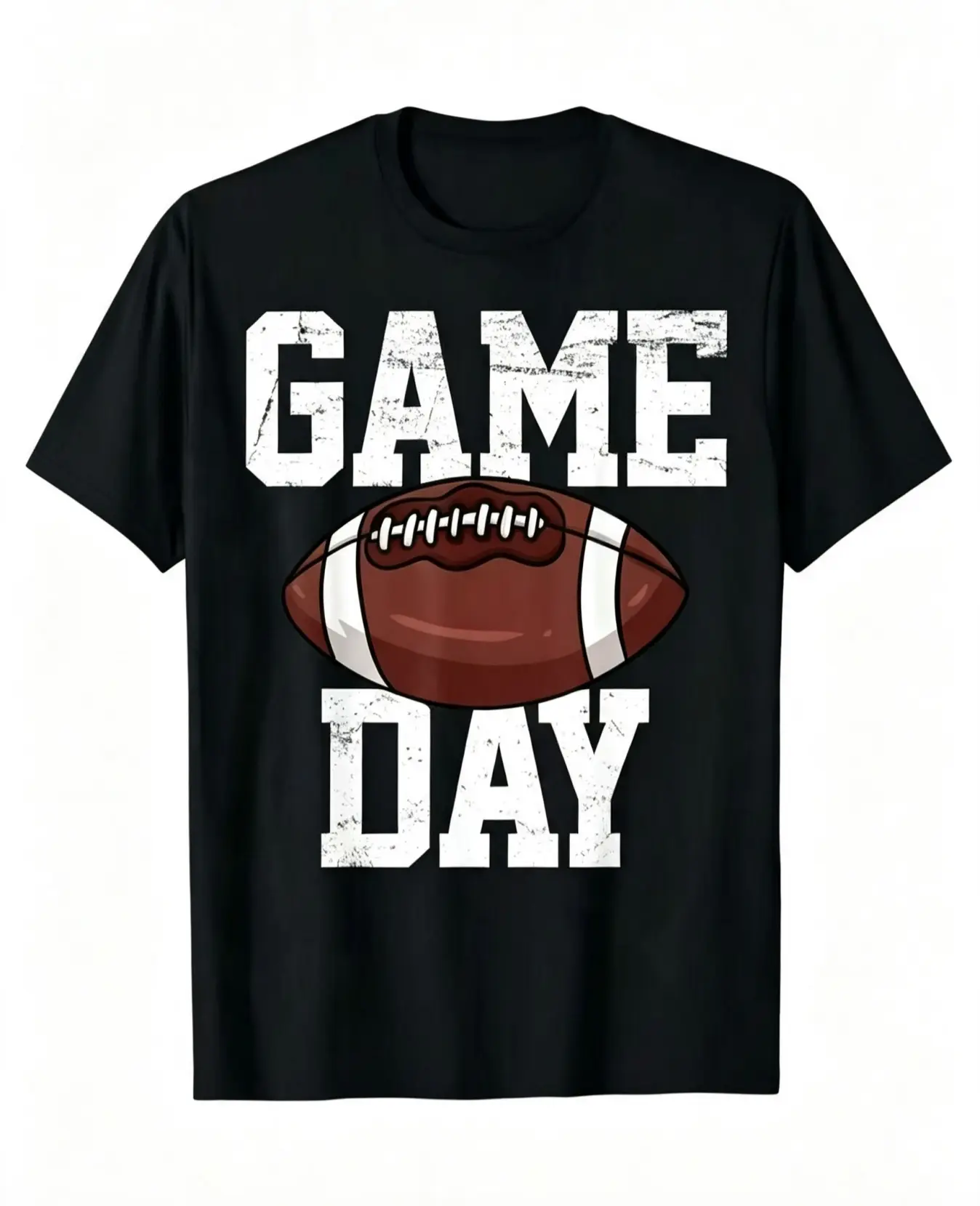 Men's Vintage Football Player Graphic T-Shirt - 100% Cotton Garment, Regular Fit, Machine Washable, All-Season Comfort, Classic Street Style, Personalized Customized Bold Print, Durable, Casual Sports Enthusiasts Apparel, Everyday Outfit