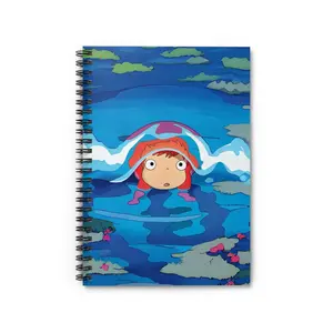 Everything's Ghibli Studio Accessories Store - (10 Special Designs) Ponyo Inspired Notebooks Anime Journal Ghibli Gifts Stationery Perfect Gift for Fans