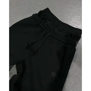 2025 Men New Casual Simple Couple Fashion Creative Double Waist Foldable Sweatpants Menswear Trouser