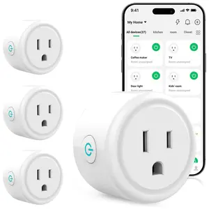 Smart Plug Mini WiFi Power Outlet, Compatible with Alexa & Google Home, Timer Function Via APP Control, 2.4GHz Network Only, No HUB Needed