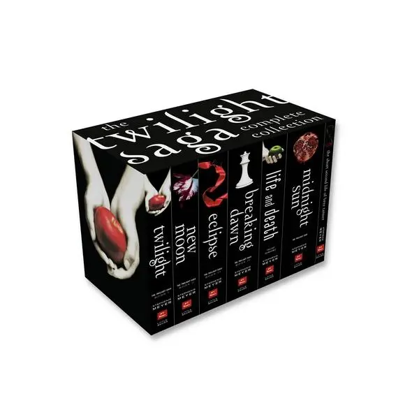The Twilight Saga Complete Paperback Novel Book Series - Stephenie Meyer Romance Fantasy Set, New York Times Bestseller Bundle Including Midnight Sun, Eclipse, The Short Second Life of Bree Tanner, Gift For Fans, English