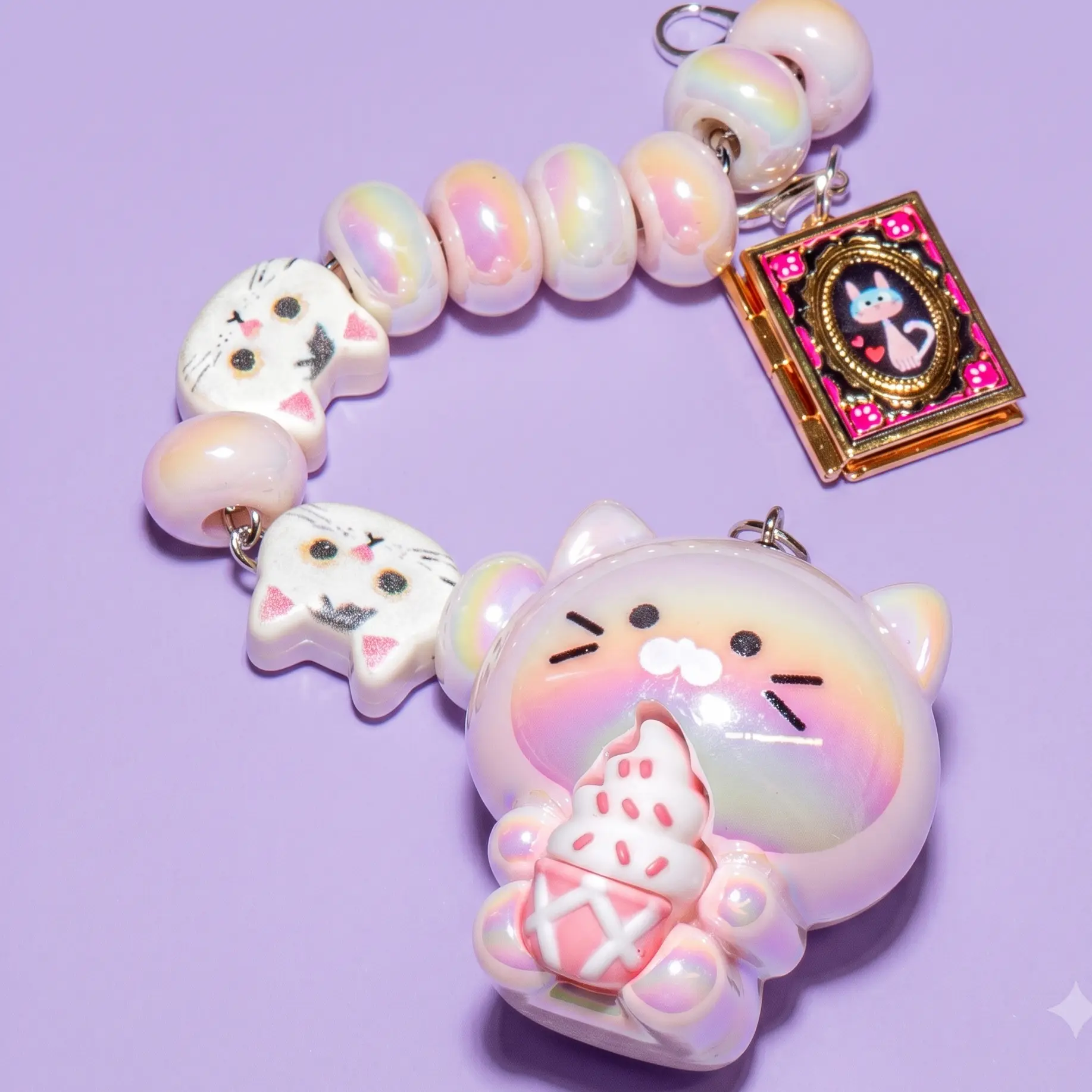 DIY Charm Kit in Pink Cat