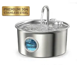 3.2L Stainless Steel Pet Water Fountain – Whisper-Quiet 25dB Automatic Cat Water Dispenser with 4-Stage Filtration & Water Level Window cat stuff indoor outdoorfun