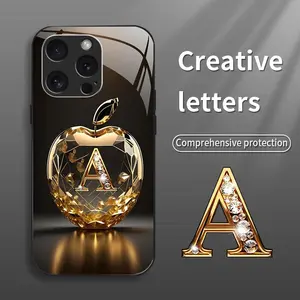 Suitable for [iPhone 16 Pro] New high-end glass mobile phone case New business simple metal paint electroplated glass mobile phone case Affordable price Anti-drop and anti-fingerprint 995
