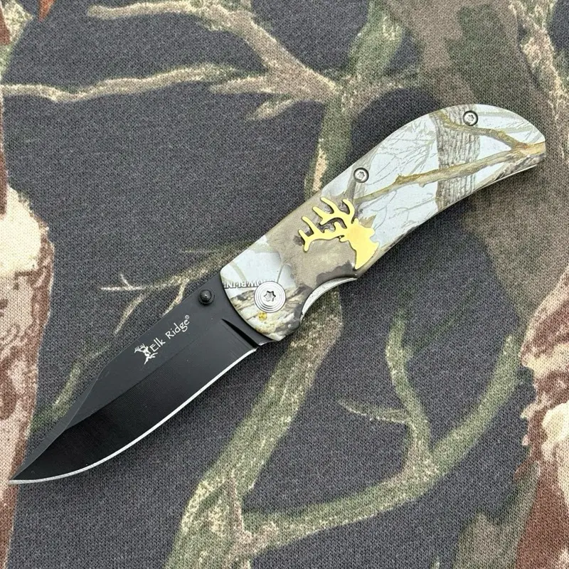 6” Pocket Knife Manual Opening Camping Carving Whittling 2.5” Blade