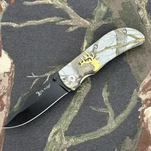 6” Pocket Knife Manual Opening Camping Carving Whittling 2.5” Blade