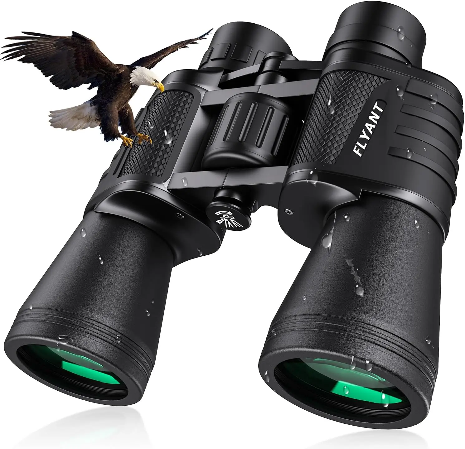 High Powered 20x50 Binoculars with Low Light Vision, Waterproof Compact Design for Bird Watching, Hunting, Camping and Travel, Clear Long Range Viewing for Sports, Hiking, Stargazing and Outdoor Exploration