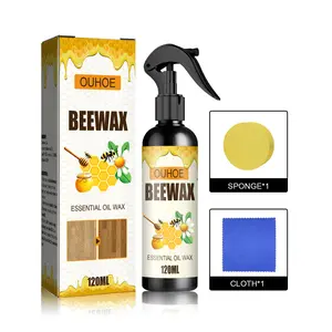 OUHOE Beeswax Spray for Wood Furniture - Restore Shine Waterproof Anti-Crack Floor Care Polish