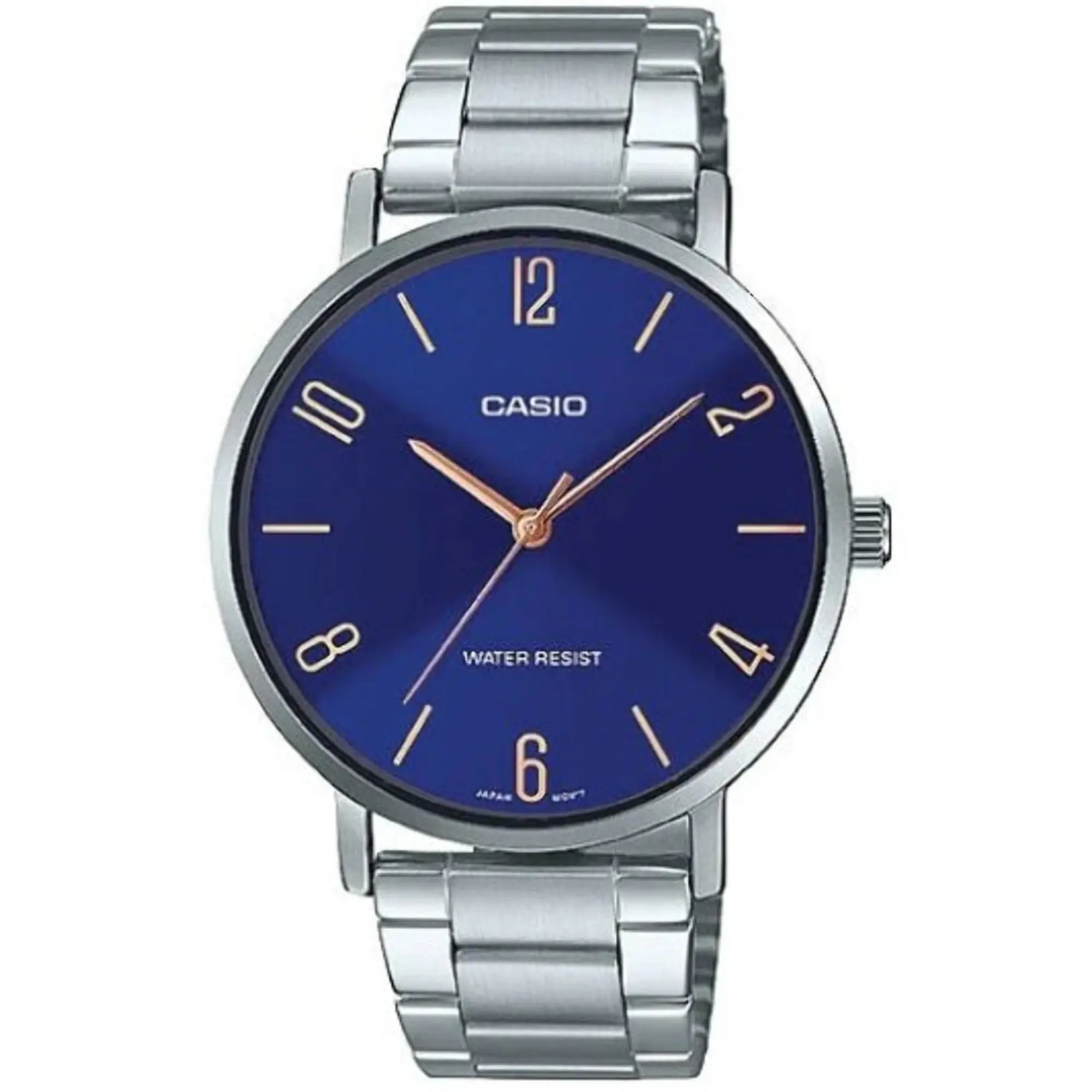 Casio Women’s Blue Dial Stainless Steel Analog Watch - LTP-VT01D-2B2UDF