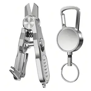 Three-In-One Fishing Line Cutter, Fly Fishing Pliers, Knot Tying Aid Tool, Multi-Functional Fly Fishing Scissors, Essential Angling Gear