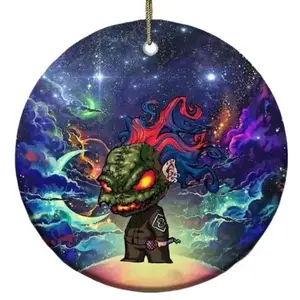 Slipknot Chibi Corey Taylor Christmas Gift Tree Decorations Ornament, Ceramic Ornament, Gift For Christmas, Hanging Christmas Tree