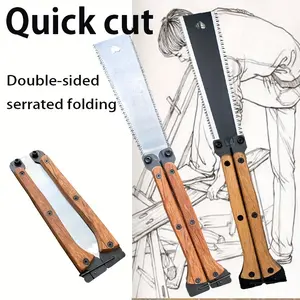 HUAPUDA Durable SK5 Steel Folding Saw - Compact Pocket Garden Saw, Versatile Japanese Blade- for Woodworking & Flush Cuts, Ideal for DIY Projects & Outdoor Activities