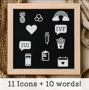 IVF (TTC) Letter Board Pins