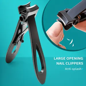 Elderly specific foot clippers, suitable for thick toenails, 15mm wide mouth, large foot clippers with nail files, suitable for thick nails, unisex long handle design