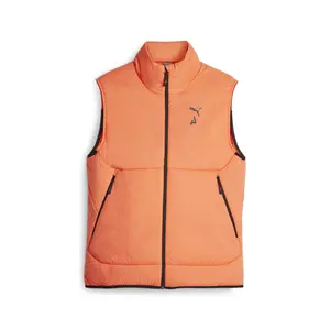 PUMA Mens Seasons Primaloft Vest Athletic Outerwear Casual Lightweight - Orange