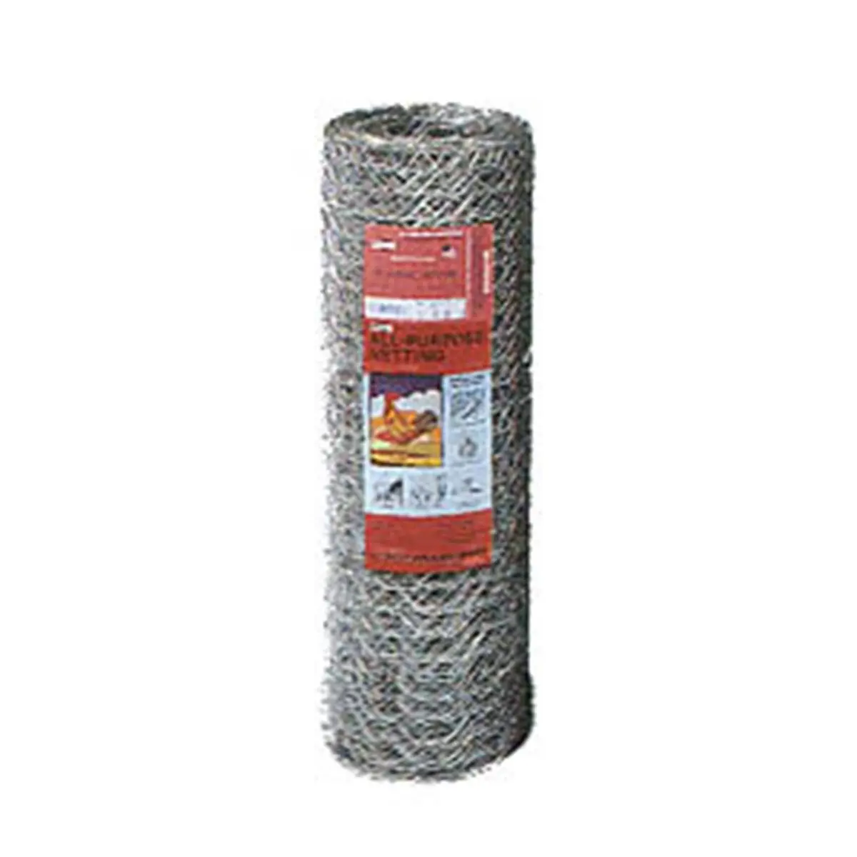 Mat 24in. x 150 2in. Mesh Hexagonal Poultry Netting, Galvanized, Reinforced, Fencing Use, Galvanized Wire