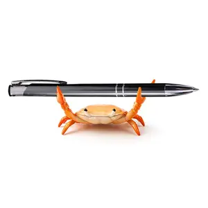 Realistic Crab Shaped Pen Holder, 1 Count Creative Cute Desktop Pen Stand, Decorative Desk Ornament for Office and Home, Desk Accessories, Summer Gifts, Office Stationery Supplies, Room Decor, Fall Decor, Birthday Gifts, Home Decor, Pencil Holder