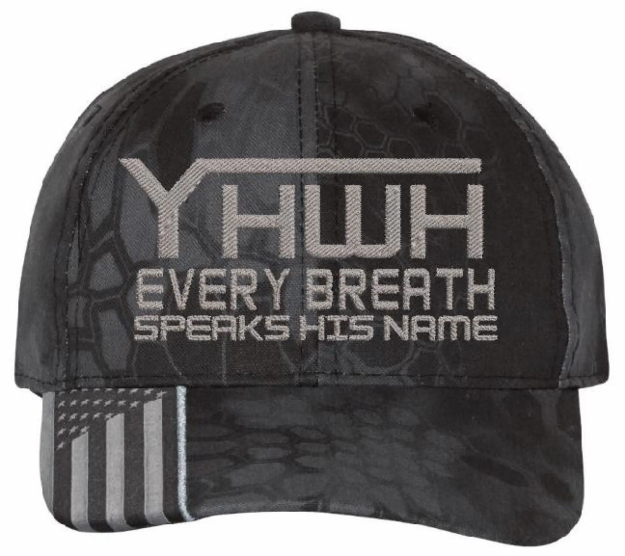 YHWH Every Breath speaks his name Embroidered Typhoon Adjustable Christian Hat Casual Outdoor Cap CWF305
