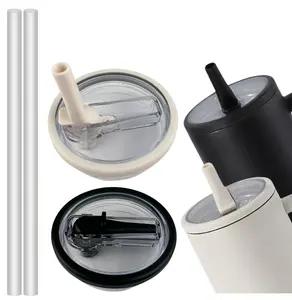 2-Pack Leak-Proof Straw Lids for 40oz Stanley Cups 360° No-Spill Design Compatible with Classic Tumblers Insulated Silicone Kitchenware Drinkware Bottles Cover