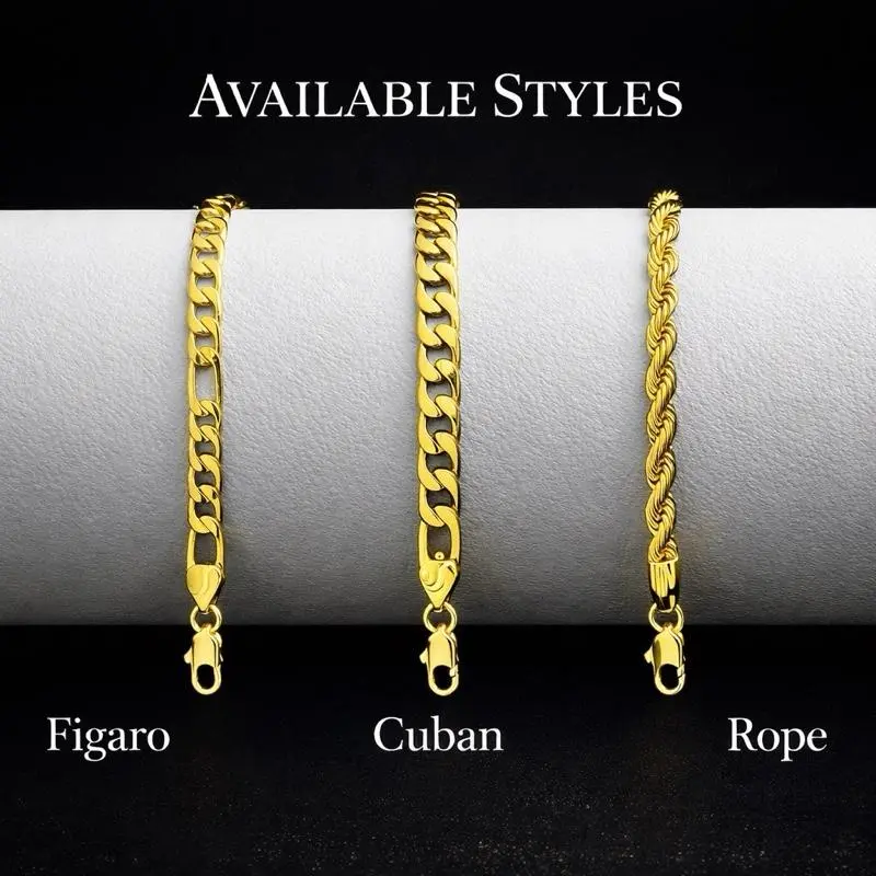 14K Gold Plated Bracelet 8" 8mm Luxury Miami Jewelry Gifts High-Quality Brass Non-Tarnish Durable Elegant Gift for Special Events