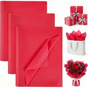 120 Sheets Red Tissue Paper, 14" x 20"  Wrapping Paper for  Bags Mother's Day Wedding Birthday DIY Project Crafts Bouquet
