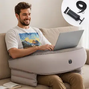 1 Pack Inflatable Lap Pillow Desk, Large Soft Cushion for Gaming, Reading, Working on Bed or Couch
