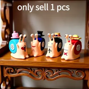 Anime Den Den Mushi Keychain One Piece Transponder Snail Voicce Recorder Toy, Funny Sound Recording Gadget, Novelty Bag Charm & Gift for Fans Gifts for One Piece fans