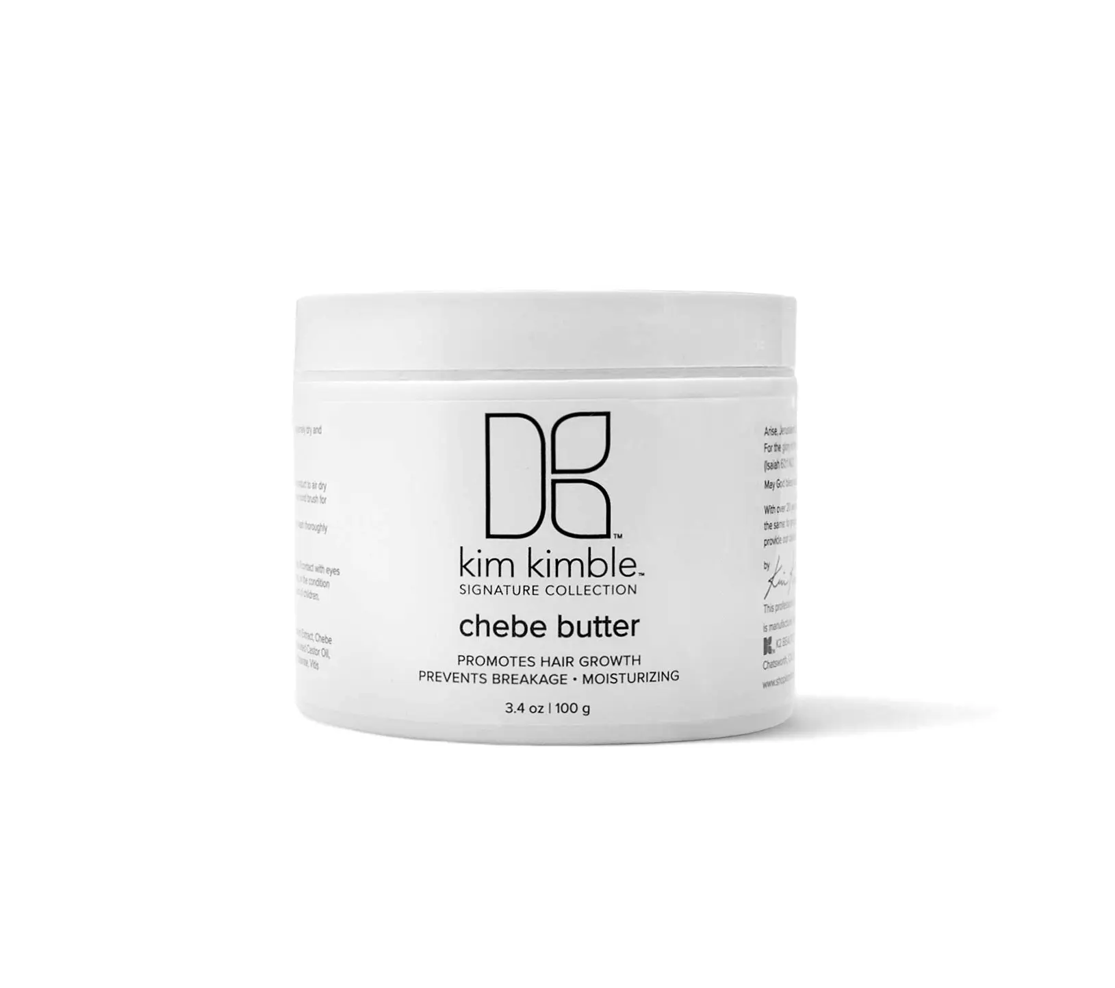 Kim Kimble Chebe Butter 3.4 OZ for Hair Repair & Moisturization Promotes Growth Prevents Breakage Ideal for Dry & Itchy Hair