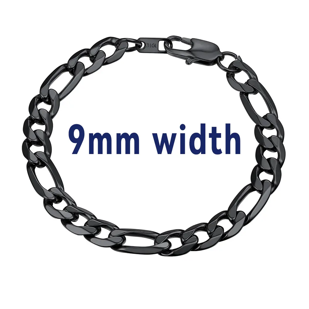 Smooth Figaro-9mm Width-Black