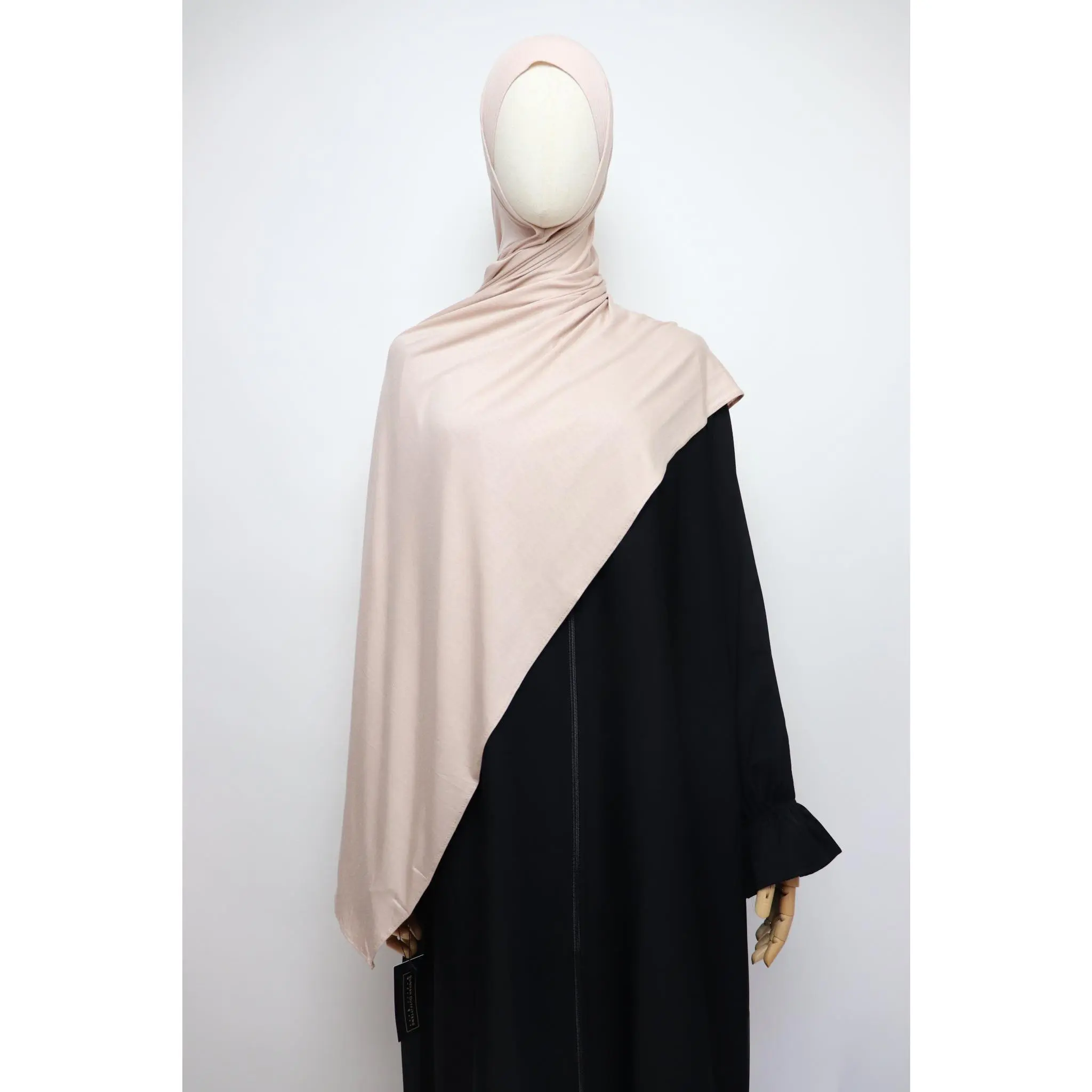 Premium Bamboo Jersey Hijab - Nude