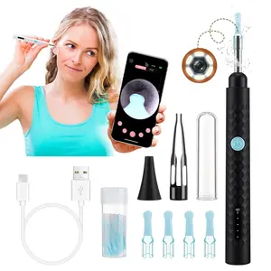 Two-In-One Visible Ear Spoon with Tweezers, 300k Pixels, Wireless Connection, and, Suitable for Adults, Children, Pets