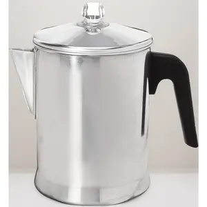 Primula Today Aluminum Stove Top Percolator Maker Durable, Brew Coffee On Stovetop, 9 Cup, Silver