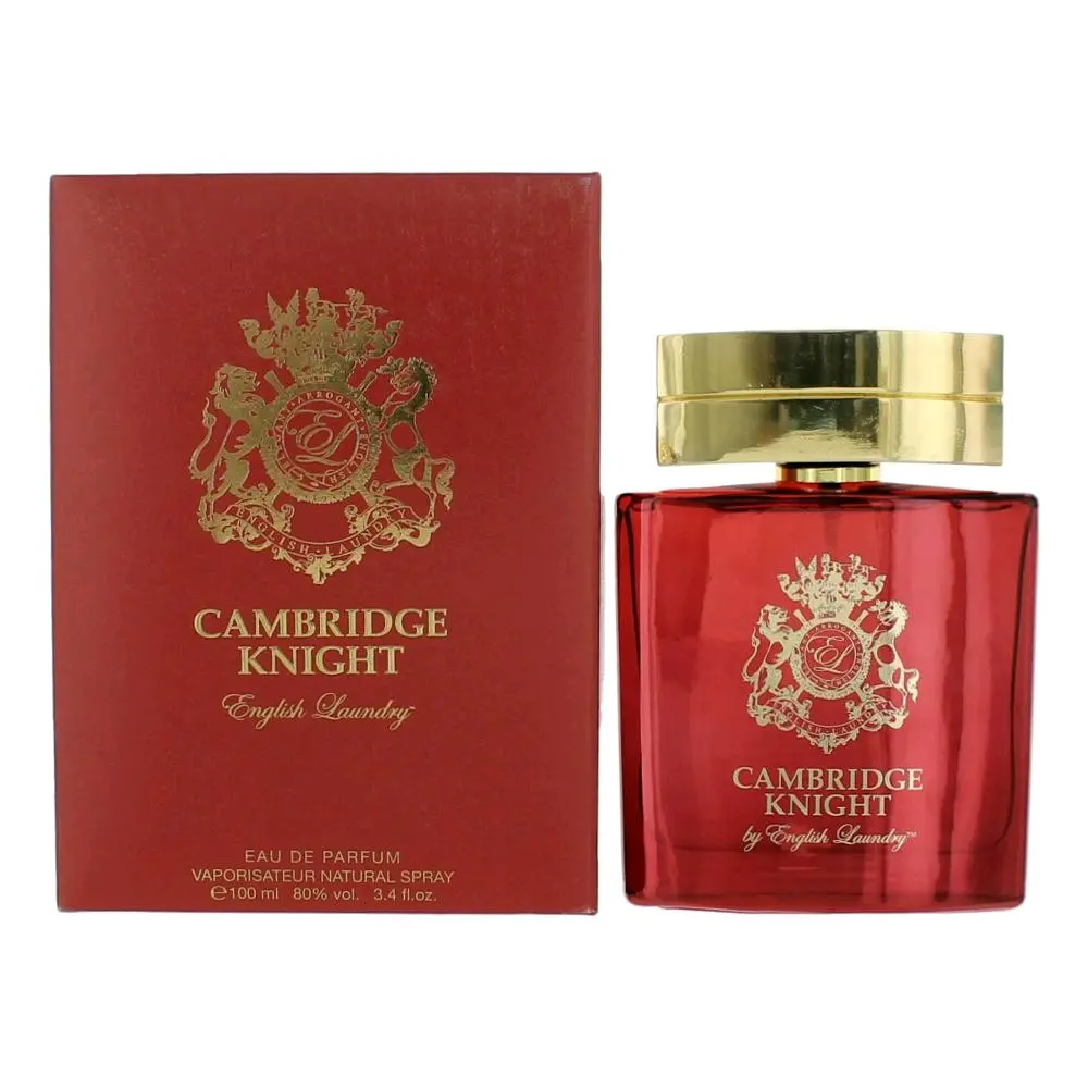 Men's Cambridge Knight EDP Spray by English Laundry - 3.4 oz (3-3.9 fl oz) with Fresh, Musk, Wood, Cedar, Fruity, Grapefruit, Jasmine Fragrance Notes, 3 To 3.9 Fl Oz