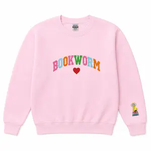 Embroidered Bookworm Sweatshirt, Book Lover Crewneck, Reading Teacher Crewneck, Bookish Sweatshirt, Librarian Crewneck, Best Gifts For Readers Fit Hoodie