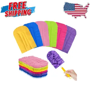 12 PCS Fleece Reusable Duster Refills for Swiffer, Washable Heavy Duty Duster Pads