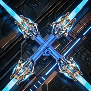 Children's lightsaber toys, handsome double-edged, cool and colorful lights, Galaxy Warrior telescopic handles, holiday gifts for children.