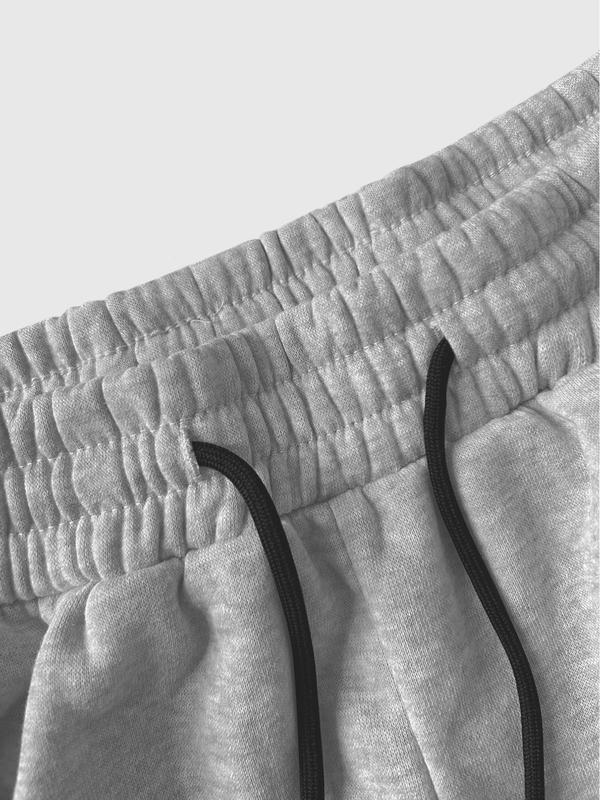 Men's Casual Long Pants, Drawstring Waist Straight Leg, Rose Pattern Print, Comfortable Daily Wear, All Seasons, Sporty & Relaxed Style, Casual Streetwear Trousers