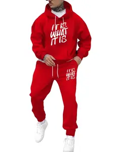Men's 2 Piece Outfits Hoodie Sweatshirt Tracksuit & Joggers Sweatpants Sweatsuit Set
