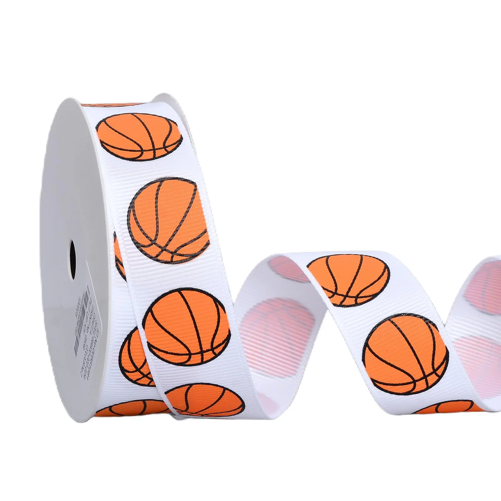 Basketball Ribbon 10 Yards  Grosgrain Sports For Crafts Hair Bows Gift Wrapping Team Party Decoration (7/8 Inch)