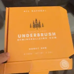 Product Review of Honey Bun  UNDERBRUSH Remineralizing Chewing Gum with Nano-Hydroxyapatite for Teeth and Gum Protection - 30 DAY SUPPLY Sweet Natural from e**d