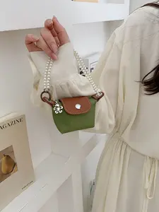 Mini Handbag Keychain Wallet, Zippered Fashion Coin Purse, Mini Makeup Bag, Daily Use Fashion Accessory, Stylish and Practical