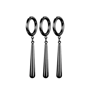 OIDEA Zoro Earrings Set for Men 3 Pcs Stainless Steel Roronoa Anime Cosplay Hoop and Drop Earrings